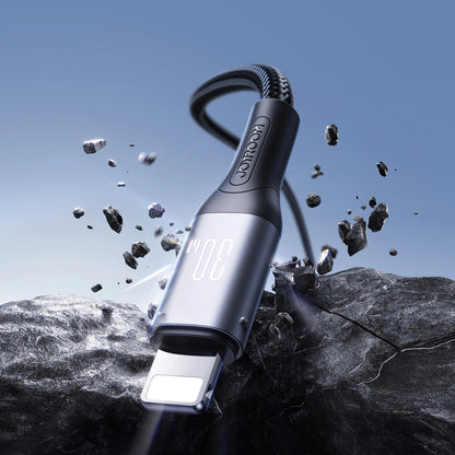 Kabel za podatke in polnjenje USB-C - Lightning Joyroom S-A28 Flash, 30W, 1m, črn