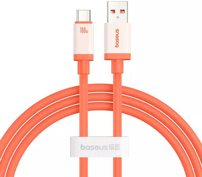 Kabel za podatke in polnjenje USB-A - USB-C Baseus Zero Degree Series, 100W, 2m, rdeč
