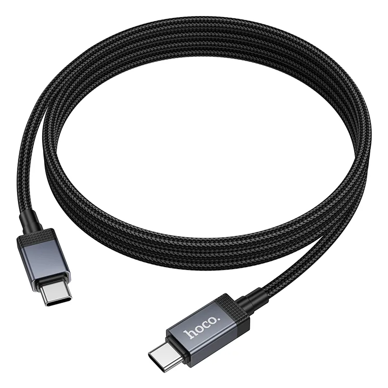 Kabel za podatke in polnjenje USB-C - USB-C HOCO X118 Display, 60W, 1m, črn