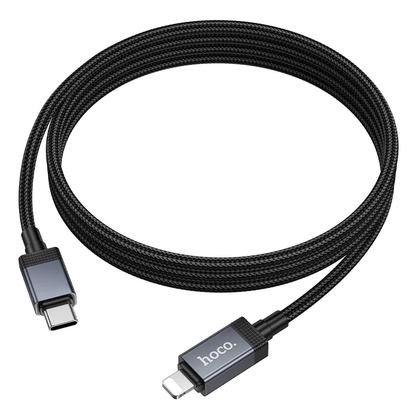 Kabel za podatke in polnjenje USB-C - Lightning HOCO X118 Display, 27W, 1m, črn