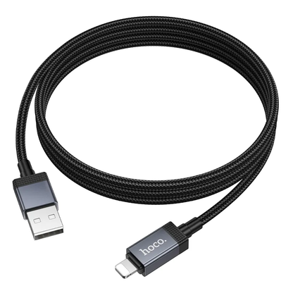 Kabel za podatke in polnjenje USB-A - Lightning HOCO X118 Display, 12W, 1m, črn