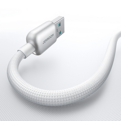 Kabel za podatke in polnjenje USB-A - Lightning Joyroom S-A55 StarFlight Display, 18W, 1.2m, Bel
