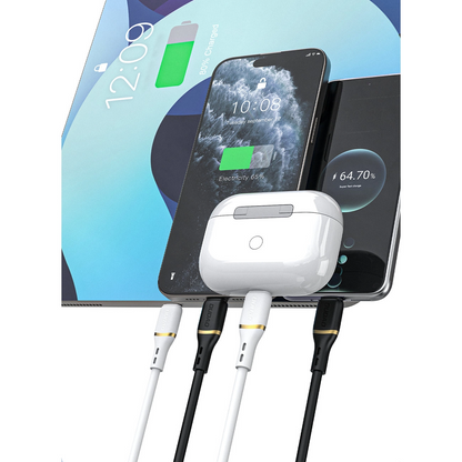 USB-C podatkovni in polnilni kabel - USB-C Dudao L25C, 30W, 1m, bel