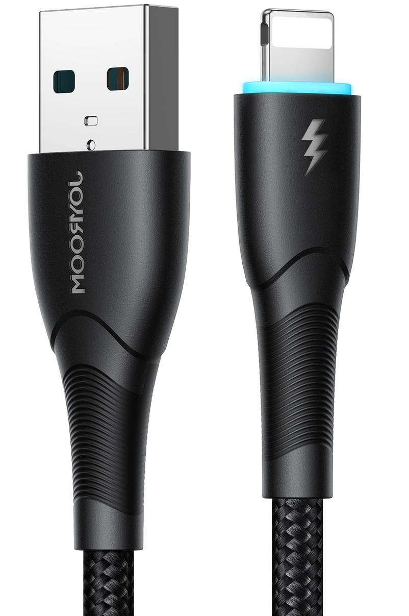 Joyroom SA32-AL3 USB-A–Lightning kabel za prenos podatkov in polnjenje, 18 W, 1 m, črn