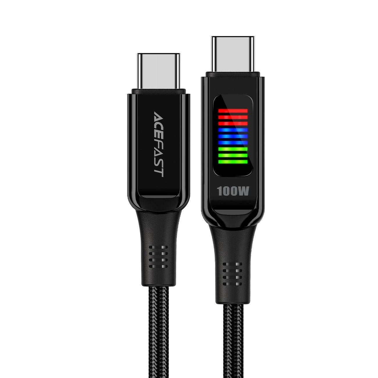 Podatkovni in polnilni kabel USB-C - USB-C Acefast C7-03, 100W, 1.2m, črn