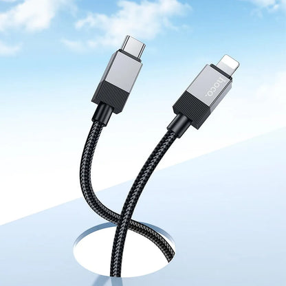 USB-C to Lightning Data and Charging Cable HOCO X110, 27W, 1m, Black