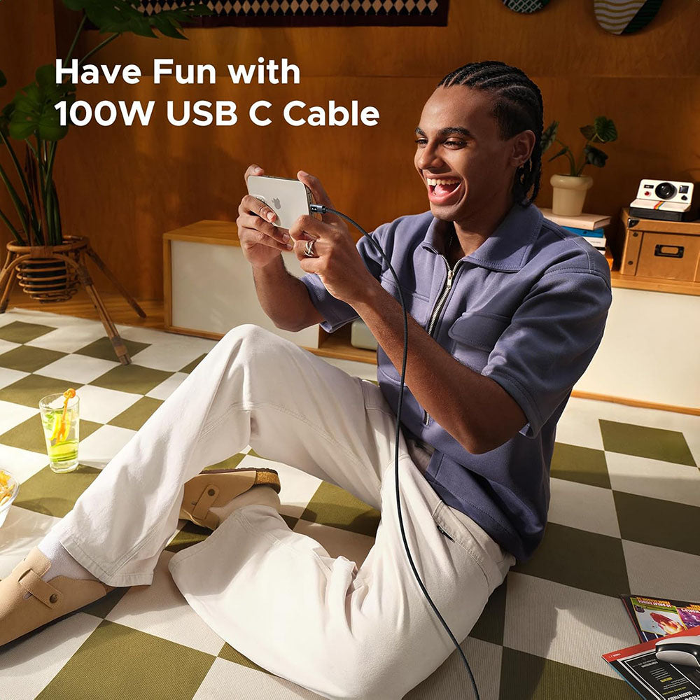 Kabel za podatke in polnjenje USB-C - USB-C UGREEN L509, 100W, 1m, Siv