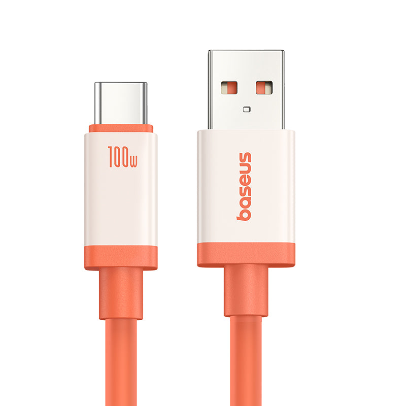 Kabel za podatke in polnjenje USB-A - USB-C Baseus Zero Degree Series, 100W, 2m, rdeč
