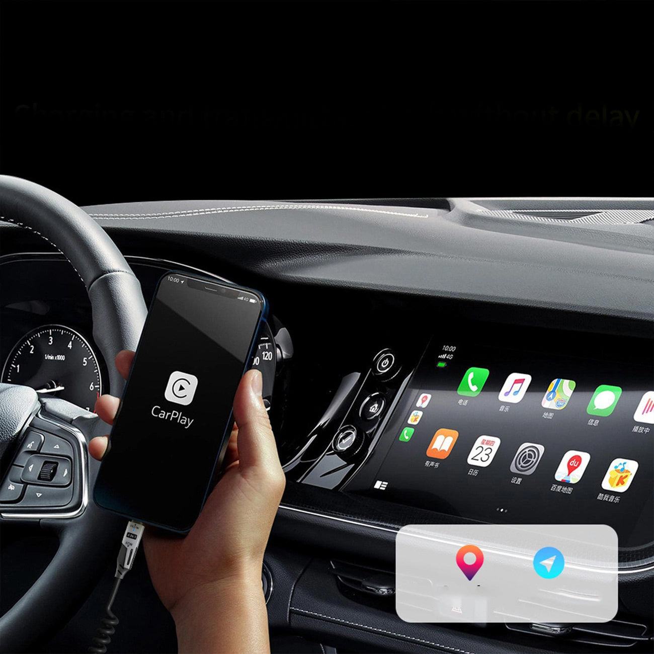 USB-A / USB-C - Lightning / USB-C Dudao L20 Pro Data and Charging Cable, 65W, 1.5m, Black