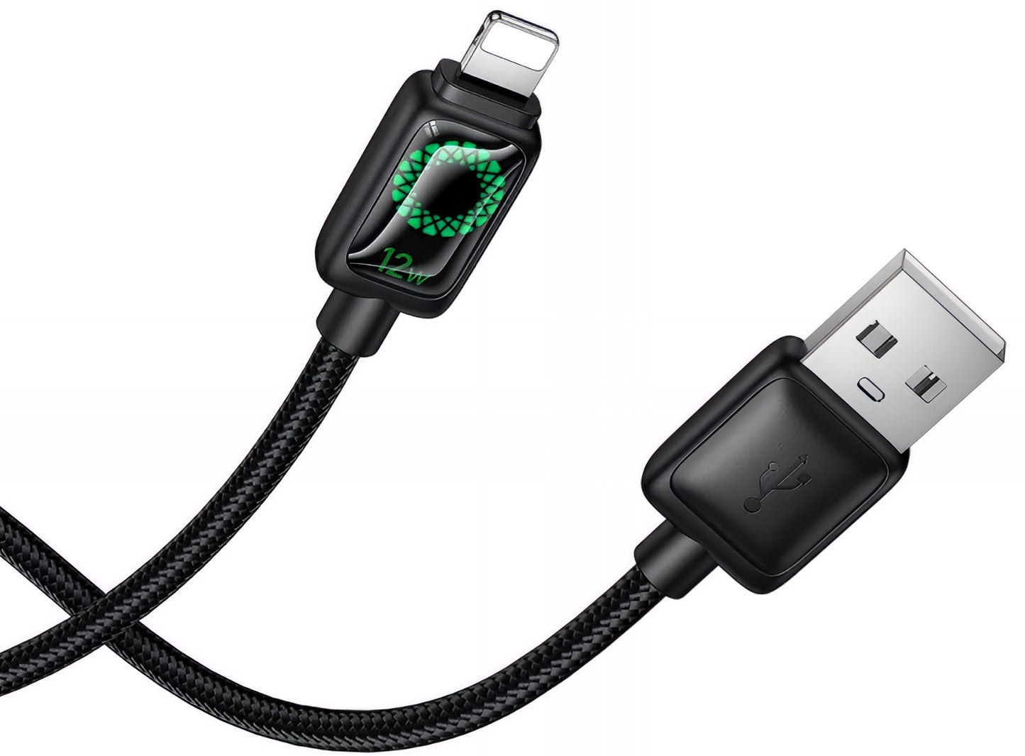 Kabel za podatke in polnjenje USB-A - Lightning HOCO U146, 12W, 1.2m, črn