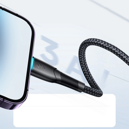 Joyroom SA32-AL3 USB-A–Lightning kabel za prenos podatkov in polnjenje, 18 W, 1 m, črn
