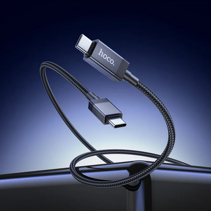 Kabel za podatke in polnjenje USB-C - USB-C HOCO X118 Display, 60W, 1m, črn