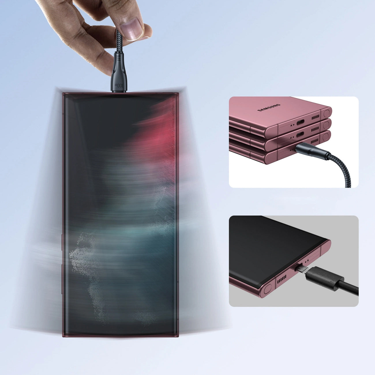 Kabel za podatke in polnjenje USB-C - USB-C Joyroom S-A11, 60W, 0,25m, črn