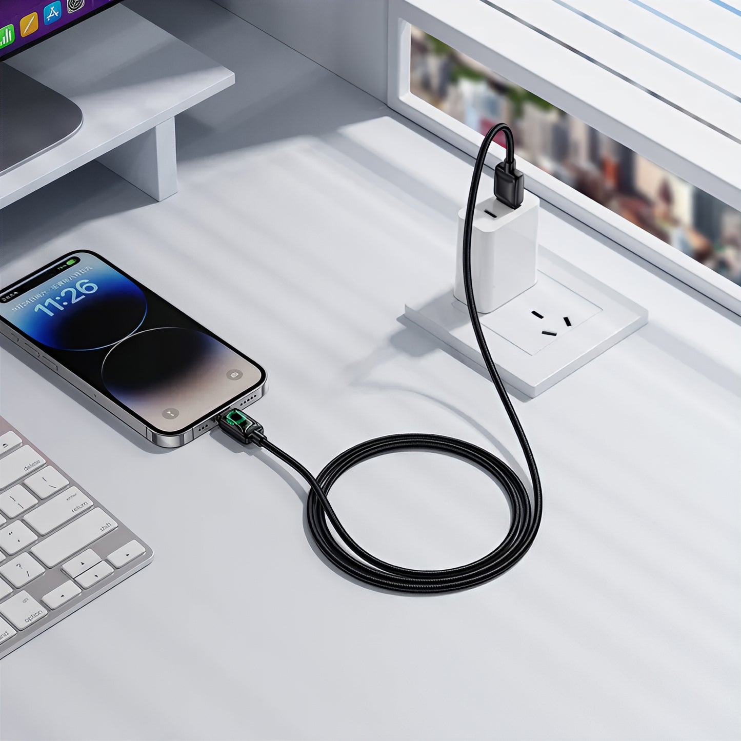 Kabel za podatke in polnjenje USB-A - Lightning HOCO U146, 12W, 1.2m, črn