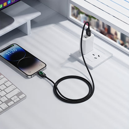 Kabel za podatke in polnjenje USB-A - Lightning HOCO U146, 12W, 1.2m, črn