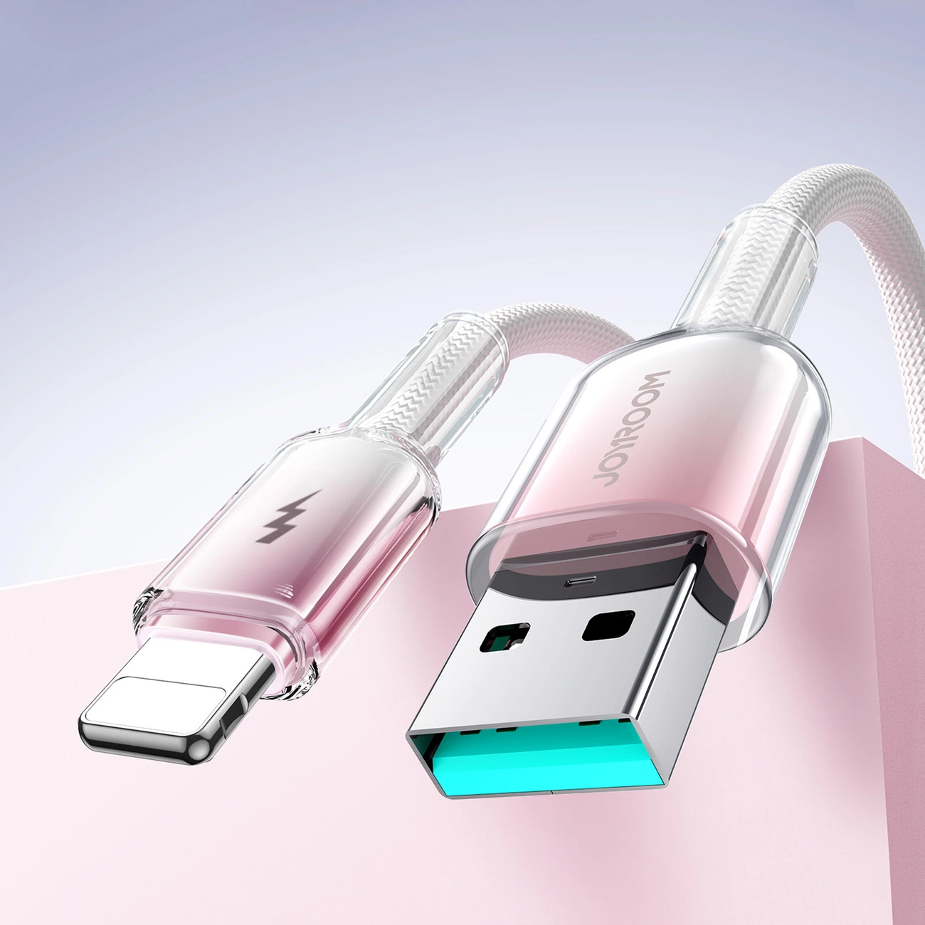 USB-A - Lightning podatkovni in polnilni kabel Joyroom S-A42, 18W, 1,2 m, bel