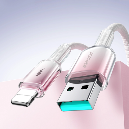 USB-A - Lightning podatkovni in polnilni kabel Joyroom S-A42, 18W, 1,2 m, bel