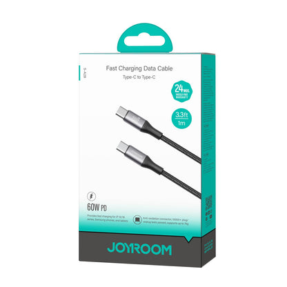 Kabel za podatke in polnjenje USB-C - USB-C Joyroom S-A28 Flash, 60W, 1m, črn