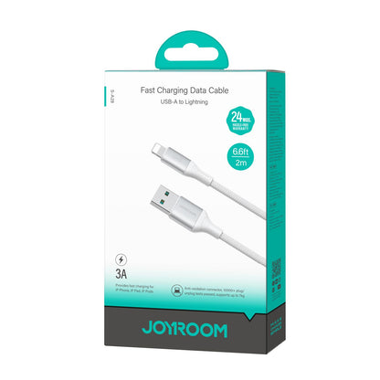 Podatkovni in polnilni kabel USB-A - Lightning Joyroom S-A28 Flash, 18W, 2m, Bel