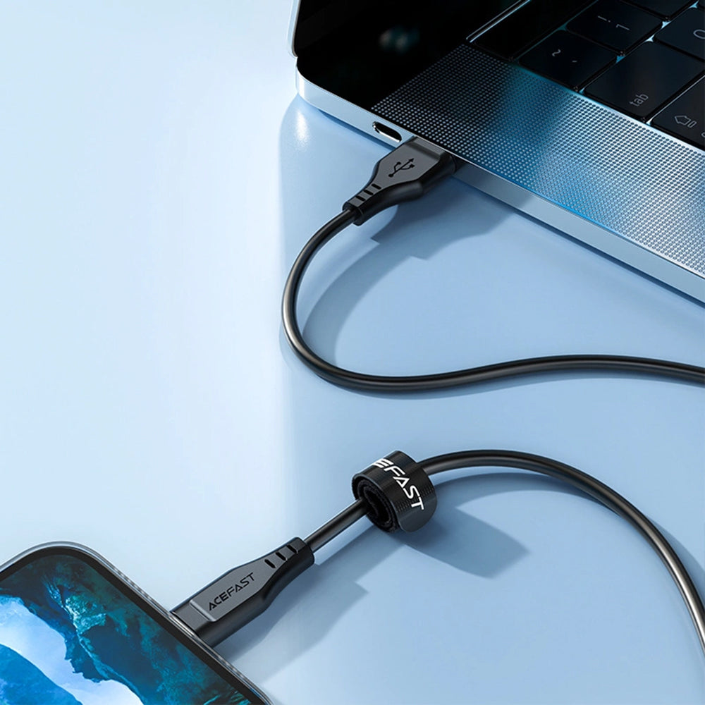 Kabel za podatke in polnjenje USB-A - Lightning Acefast C3-02, 18W, 1.2m, Bel