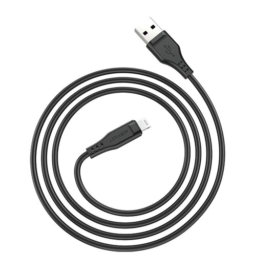 Kabel za podatke in polnjenje USB-A - Lightning Acefast C3-02, 18W, 1.2m, črn