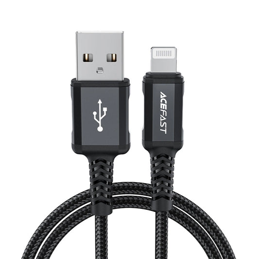 Kabel za podatke in polnjenje USB-A - Lightning Acefast C4-02, 18W, 1.8m, črn