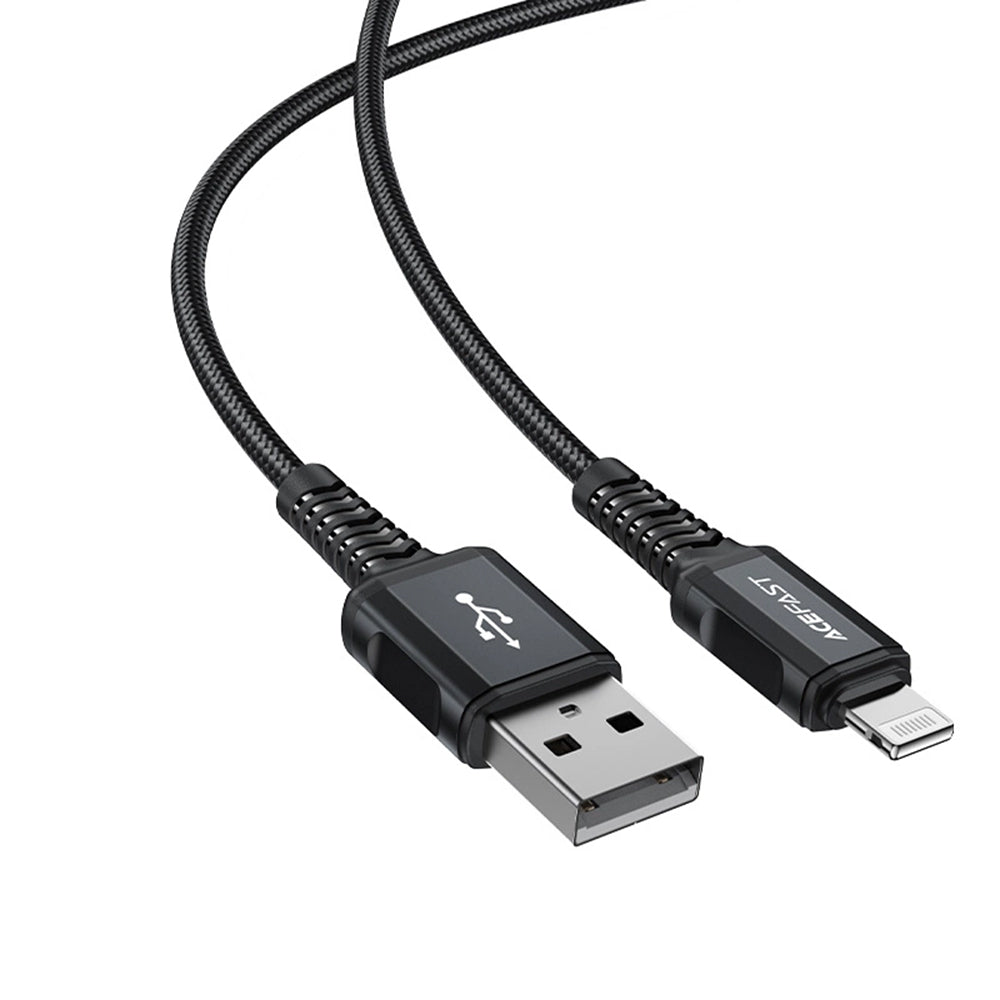 Kabel za podatke in polnjenje USB-A - Lightning Acefast C4-02, 18W, 1.8m, črn
