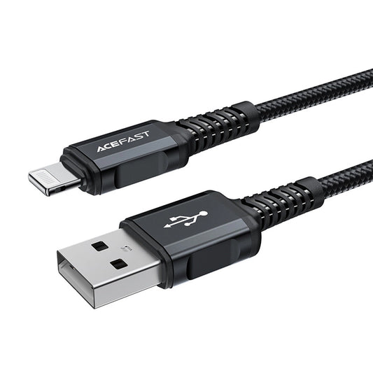 Kabel za podatke in polnjenje USB-A - Lightning Acefast C4-02, 18W, 1.8m, črn