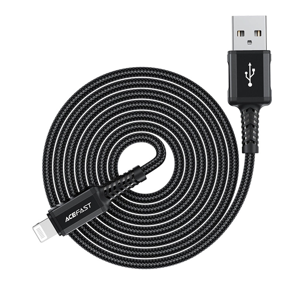 Kabel za podatke in polnjenje USB-A - Lightning Acefast C4-02, 18W, 1.8m, črn