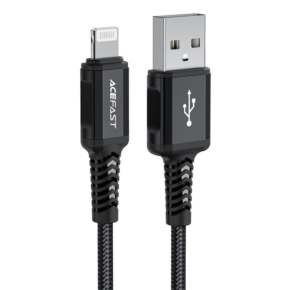 Kabel za podatke in polnjenje USB-A - Lightning Acefast C4-02, 18W, 1.8m, črn