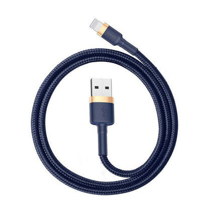 Kabel za podatke in polnjenje USB-A - Lightning Baseus Cafule, 18W, 1m, Modro Zlat CALKLF-BV3