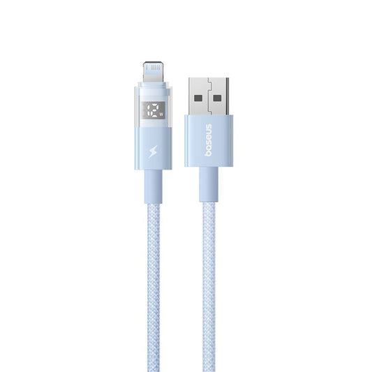 Kabel za prenos podatkov in polnjenje USB-A - Lightning Baseus Display 2, 12W, 2m, Modra P10382700311-01