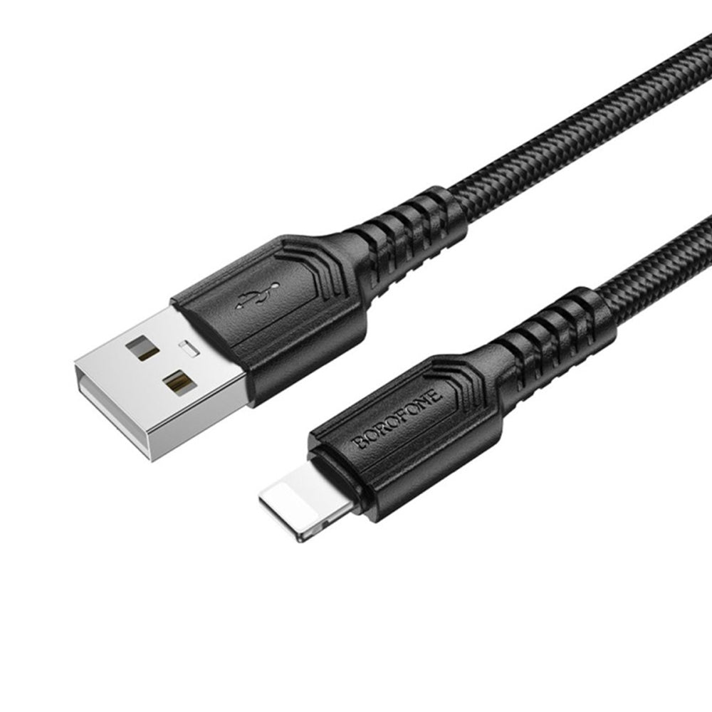 Kabel za podatke in polnjenje USB-A - Lightning Borofone BX116 Certain, 18W, 1m, črn