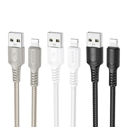 Kabel za podatke in polnjenje USB-A - Lightning Borofone BX116 Certain, 18W, 1m, črn