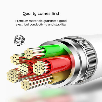 Podatkovni in polnilni kabel USB-A - Lightning Lito LD03L, 18W, 1m, Bel