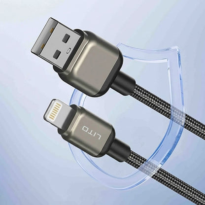 Kabel za podatke in polnjenje USB-A - Lightning Lito LD17, 18W, 1m, črn.
