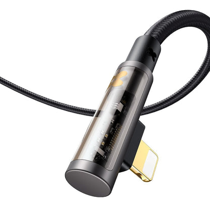 Podatkovni in polnilni kabel USB-A - Lightning McDodo CA-3510 Angled, 18W, 1.2m, črn