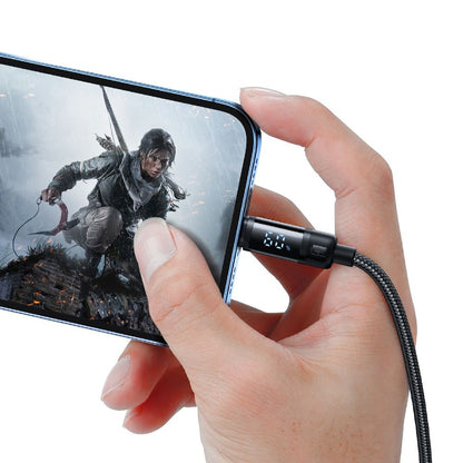 Kabel za podatke in polnjenje USB-A - Lightning McDodo CA-5000 Bat Display, 18W, 1.2m, črn