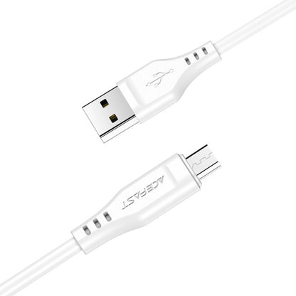 Kabel za podatke in polnjenje USB-A - microUSB Acefast C3-09, 18W, 1.2m, Bel