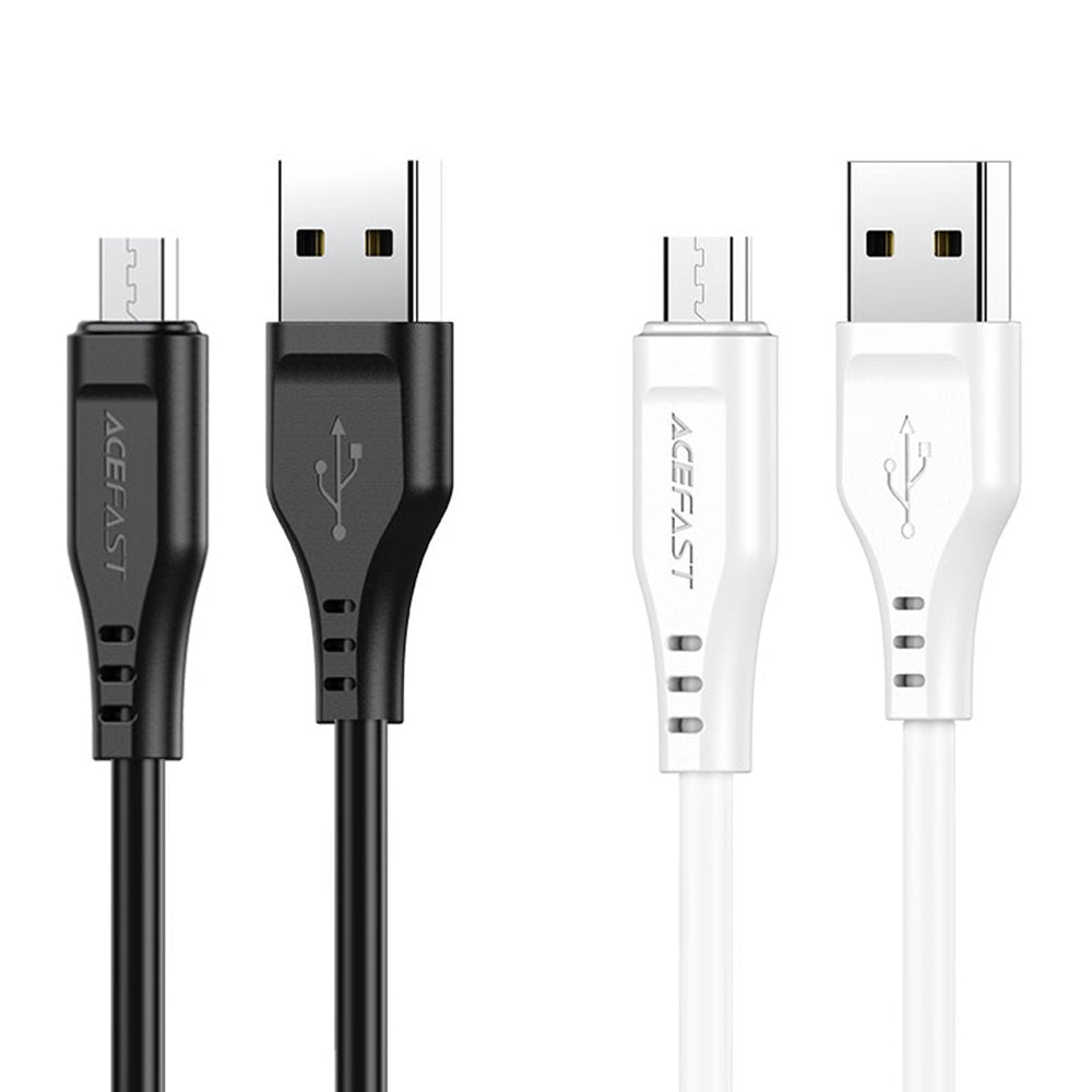 Kabel za podatke in polnjenje USB-A - microUSB Acefast C3-09, 18W, 1.2m, Bel