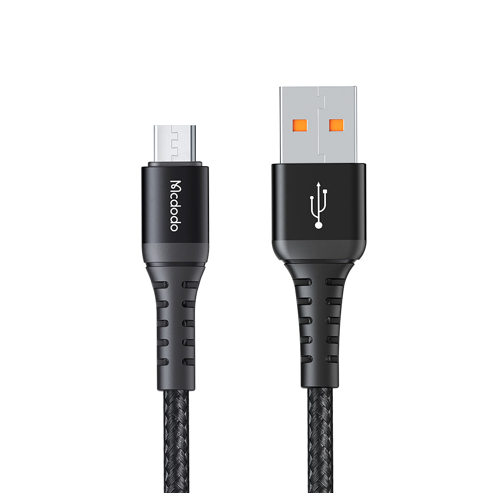 Podatkovni in polnilni kabel USB-A - microUSB McDodo CA-2281, 18W, 1m, črn