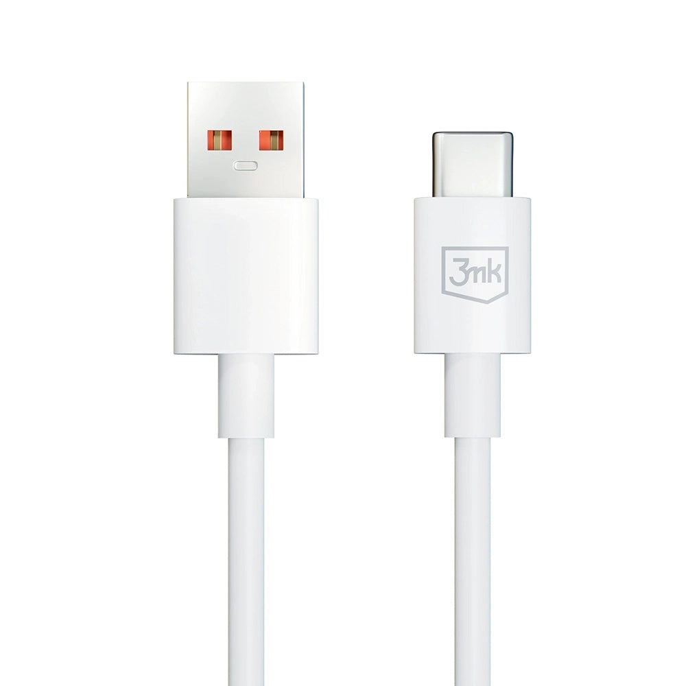 Kabel za podatke in polnjenje USB-A - USB-C 3MK Hyper, 60W, 1.2m, Bel