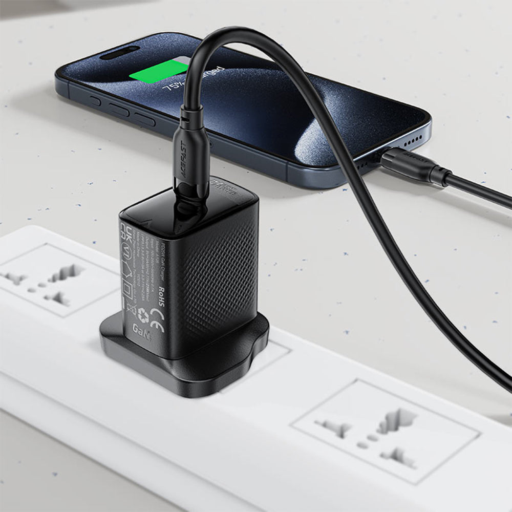 Kabel za podatke in polnjenje USB-A - USB-C Acefast C16-04, 18W, 1.2m, črn