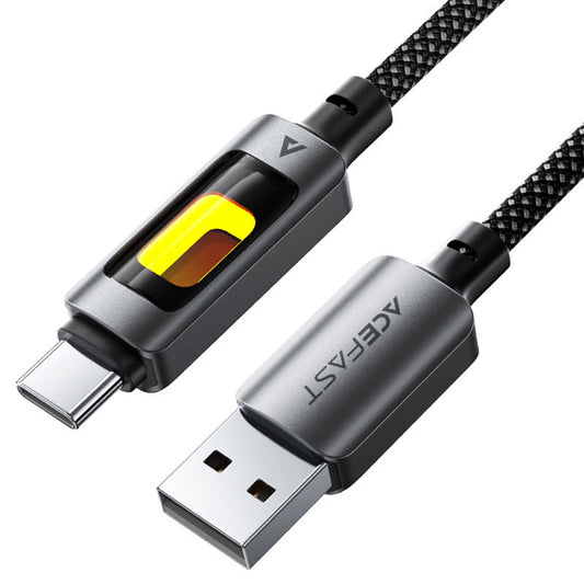 Kabel za podatke in polnjenje USB-A - USB-C Acefast C21-04, 18W, 1.2m, črn