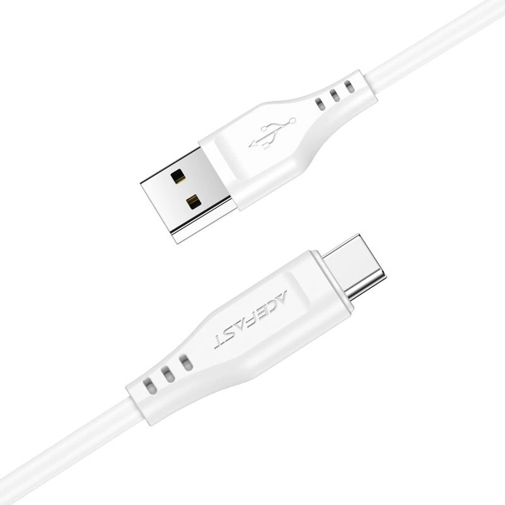 Kabel za podatke in polnjenje USB-A - USB-C Acefast C3-03, 60W, 1.2m, Bel