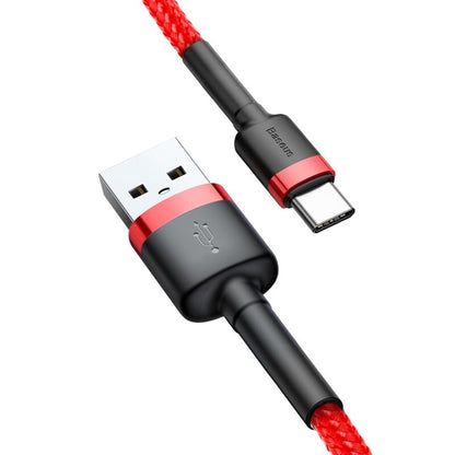 Baseus Cafule USB-A to USB-C Data and Charging Cable, 18W, 3m, Red CATKLF-U09