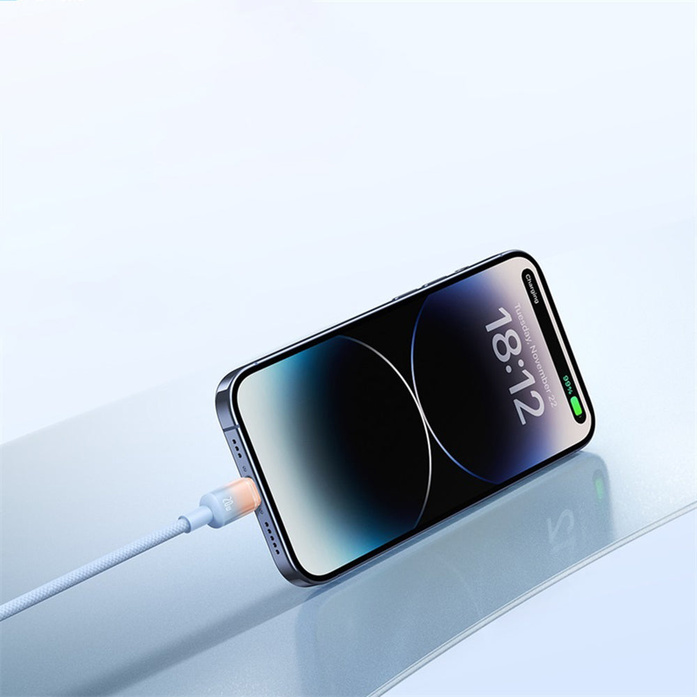 Kabel za podatke in polnjenje USB-A - USB-C Baseus Discolor, 100W, 1m, Srebrn E0420803