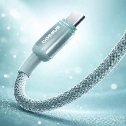 Kabel za podatke in polnjenje USB-A - USB-C Baseus Discolor, 100W, 2m, Modro Zelen E0418500