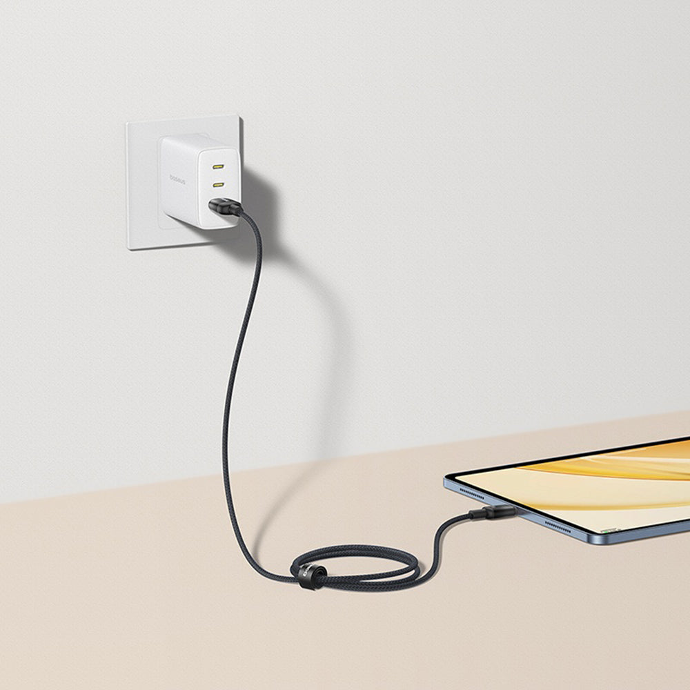 Kabel za podatke in polnjenje USB-A - USB-C Baseus Discolor, 100W, 2m, Modro Zelen E0418500