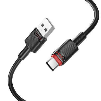 Kabel za podatke in polnjenje USB-A - USB-C Borofone BX110 Beneficio, 18W, 1m, Bel